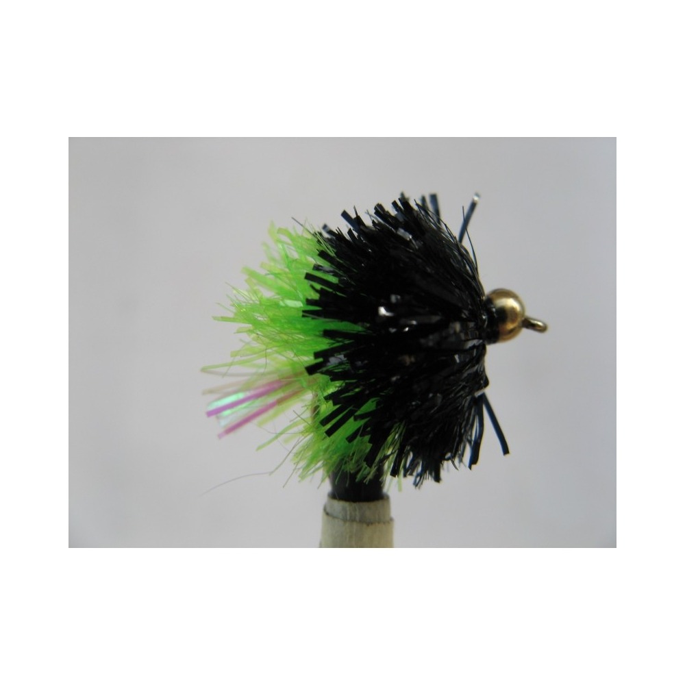 Goldhead Blob Flashtail Black/Green Size 10