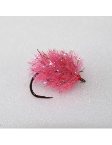 Bill McIlroy's Plush Pink with UV and Gold Fleck Blob - Barbless