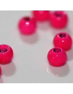 Bubblegum Pink Brass Beads (24 per pack)