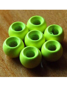 Chartreuse Brass Beads (20 per pack) by Flybox
