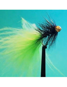Black / Lime Green Dancer - Barbless