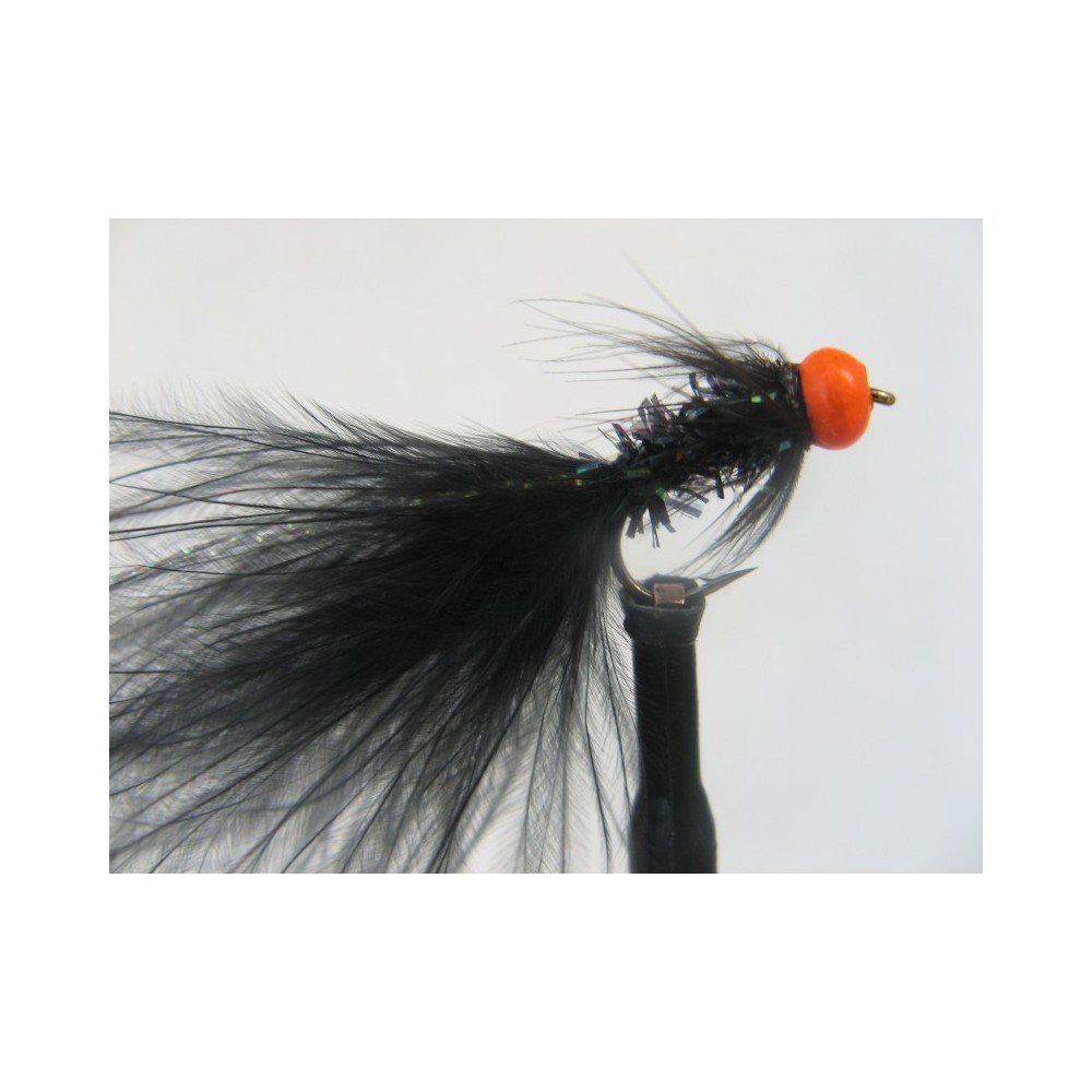 Trout Flies Hot Head Red Sparkle Holographic Buzzer Trout Fly Size 10 12 14