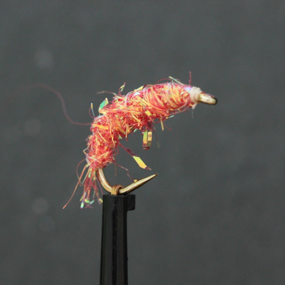 Salmon Pink Weighted Flash Shrimp