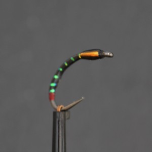Black Red Butt Orange Cheeks Epoxy Buzzer Barbless