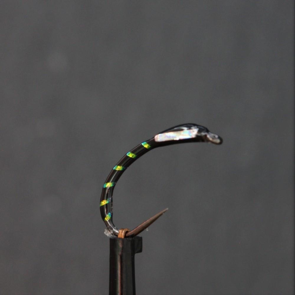 Black Holo Silver Cheeks Epoxy Buzzer Barbless