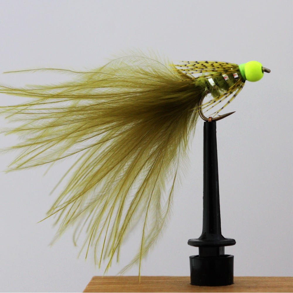 Yellow Hot Head Damsel Trout Lures TROUT FLIES