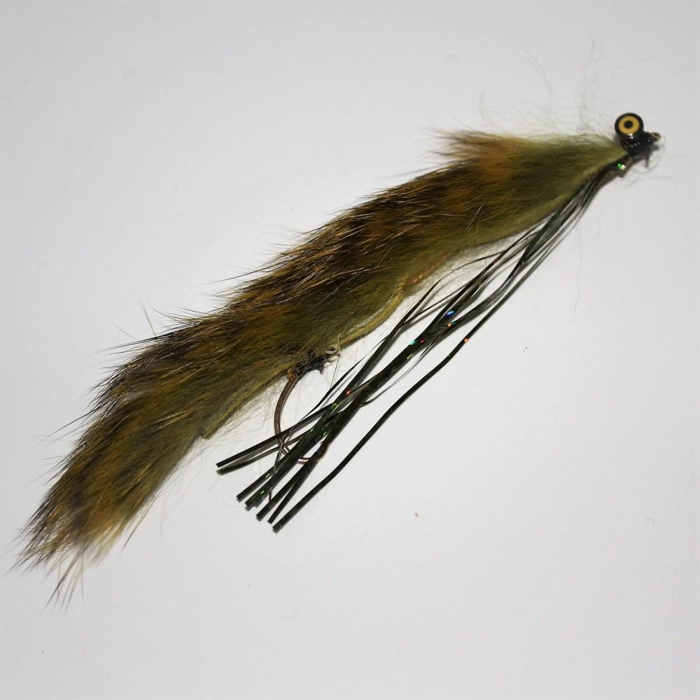 Razor Grass with Green Flash and Dumbell Eyes Snake from My Fishing Flies