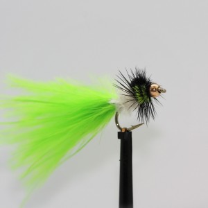 Gold Head Fluo Green Cat Gold Head Montana