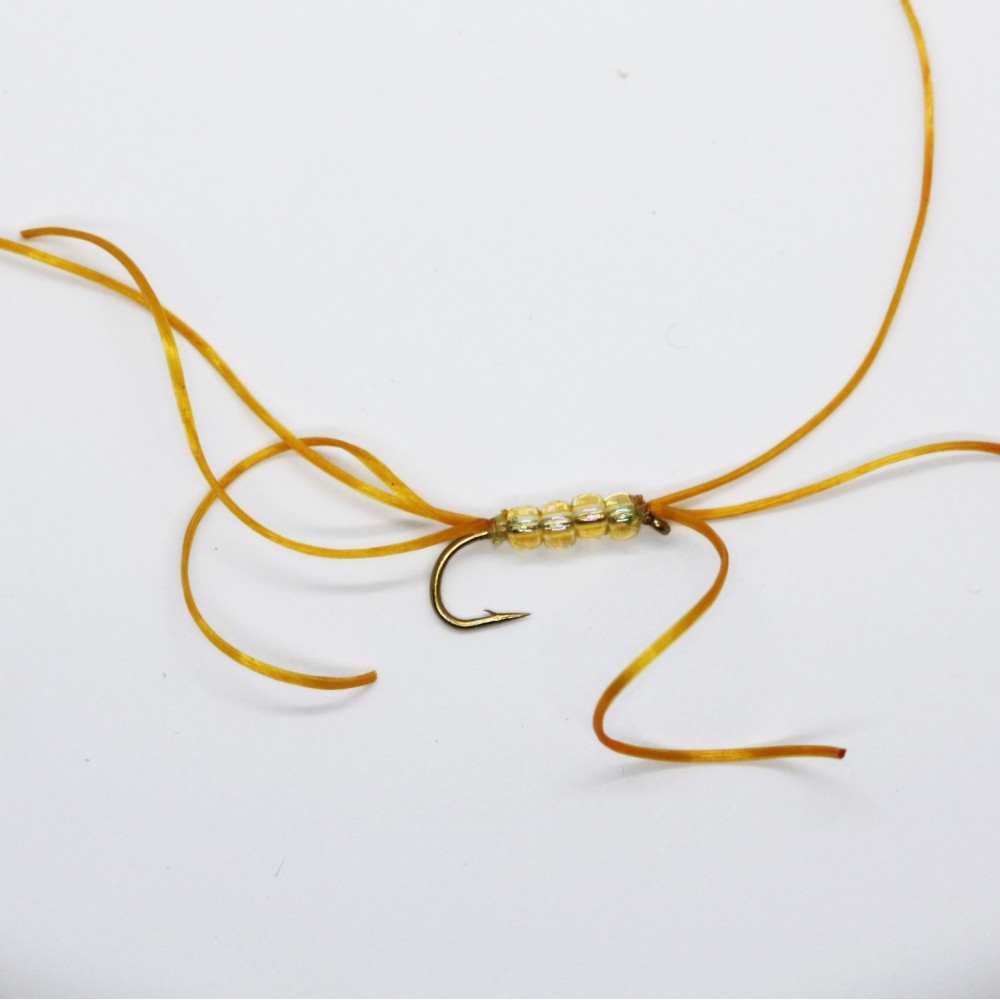 Amber Flexifloss Blood Worm - Barbed