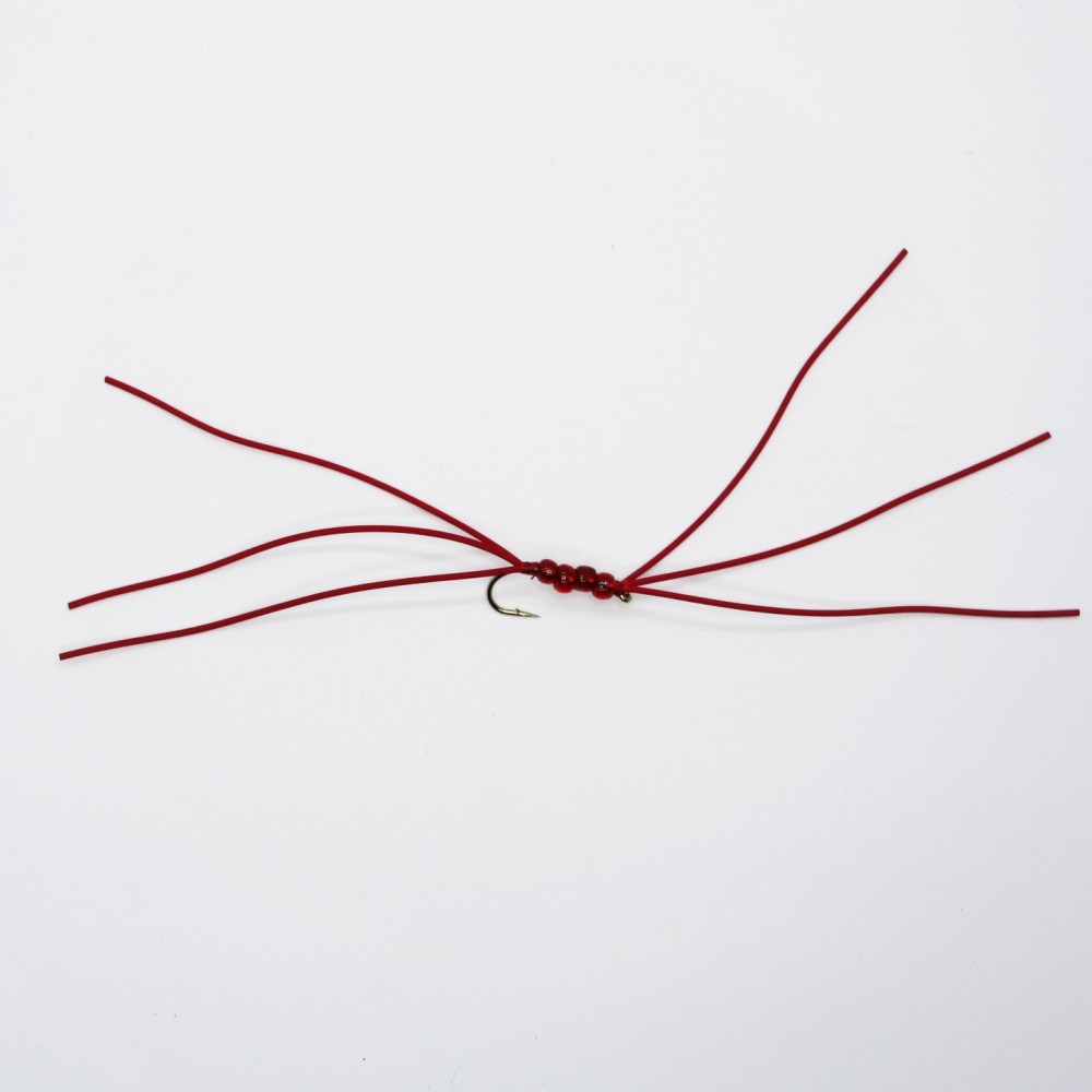 Red Rubber Blood Worm - Barbed