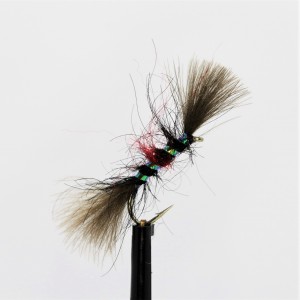 12 Pack Orange Fly Fishing Black & Olive Shipman Buzzers fly Choice of Sizes 