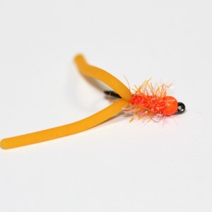 10  Mixed Bloodworm  Barbless Brass Squirmy Worms   Grayling Trout Flies Size 10 