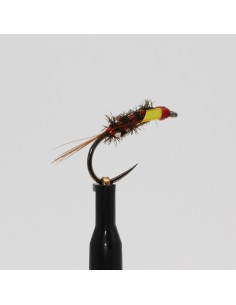 Red Holo, Sunburst Diawl Bach Barbless