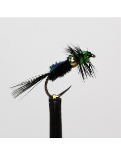 Barbless LC Nymph weighted  # 12-2 Stück Green Nymphen 