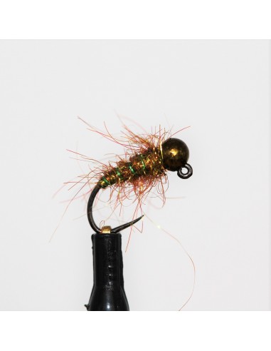 Olive Pearl Tungsten Nymph - Barbless