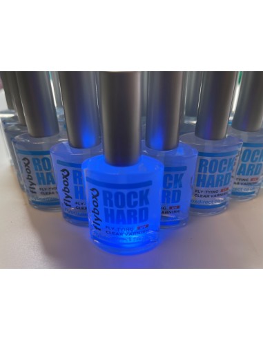 Rock Hard Fly Tying Varnish by Flybox - choose from Clear or UV